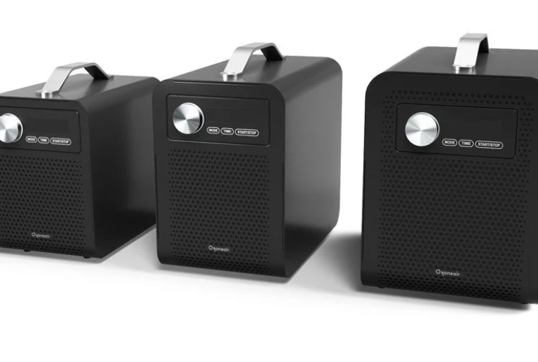 tre modeller av ozoneair ozongenerator